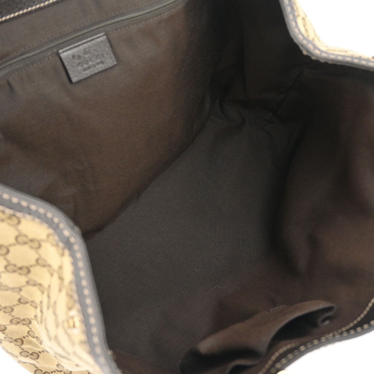 Gucci Beige Canvas GG Tote Handbag