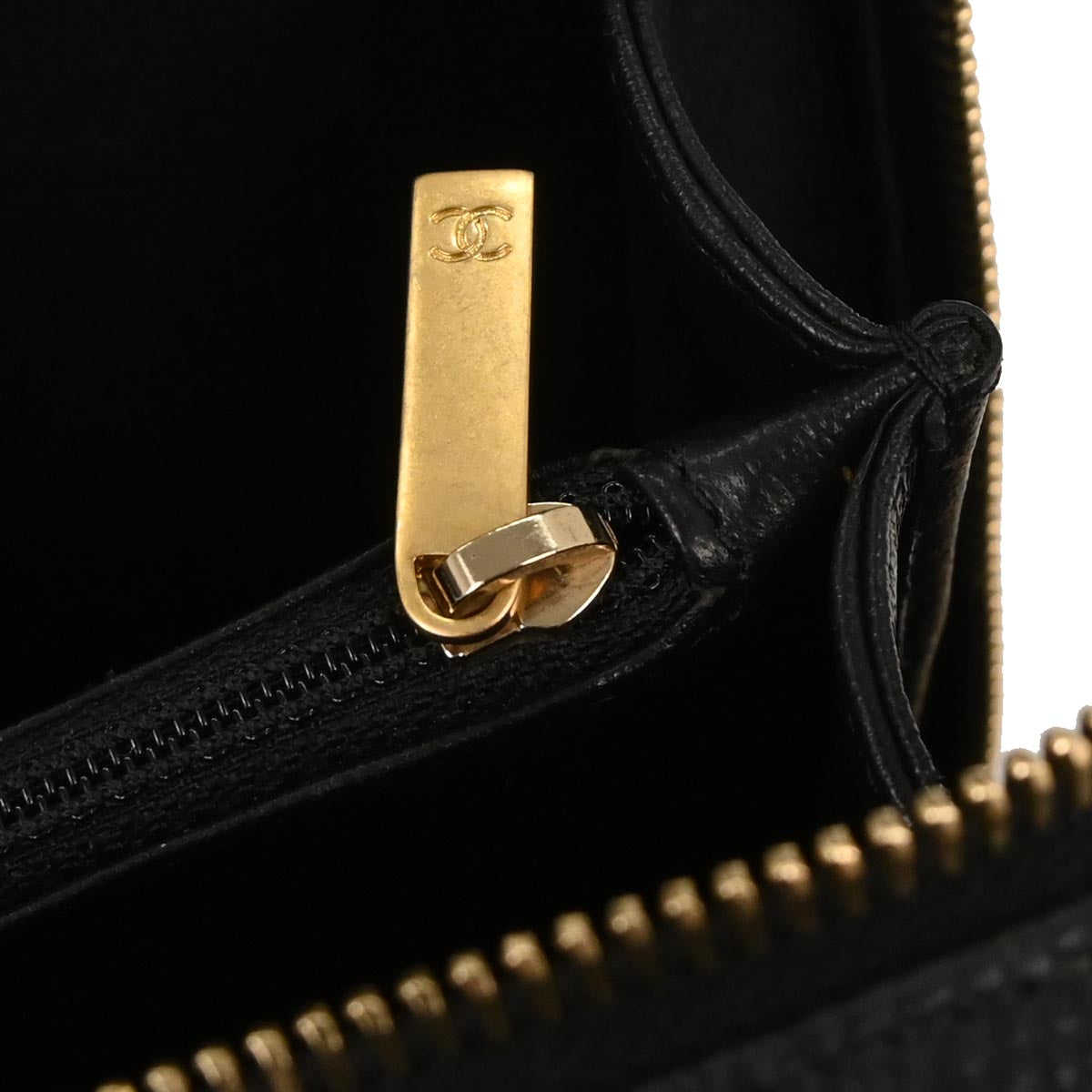 Chanel 2017-2018 Black Caviar CC Filigree 2way Vanity Shoulder Handbag