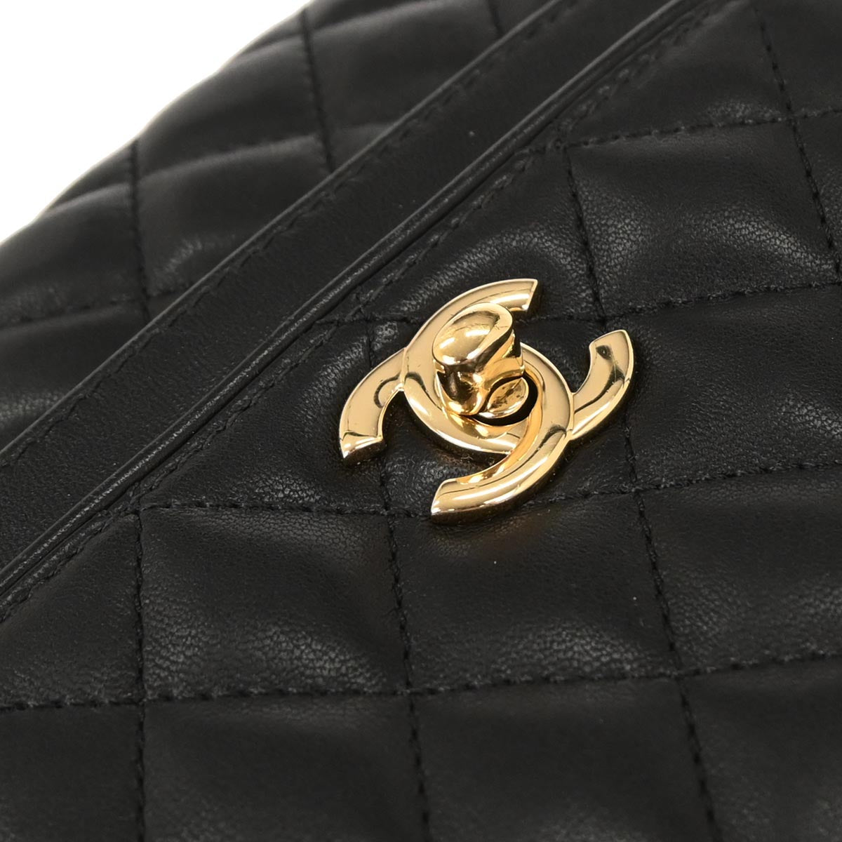 Chanel 2018-2019 Black Lambskin Shoulder Bag