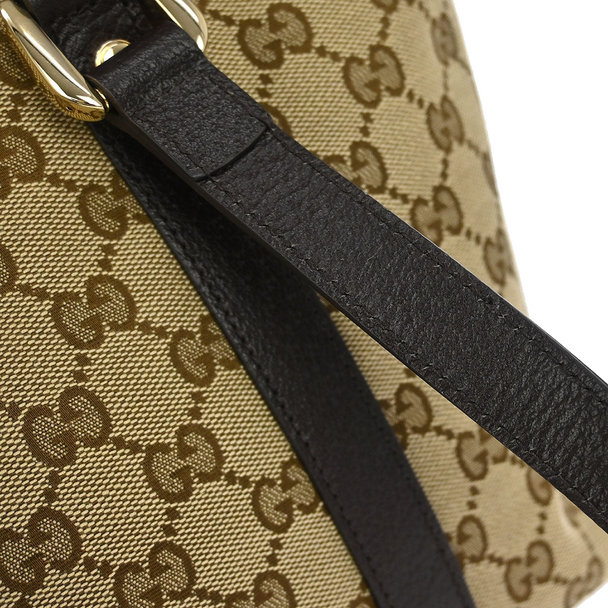 Gucci Beige Canvas GG Abbey D Ring Tote Handbag