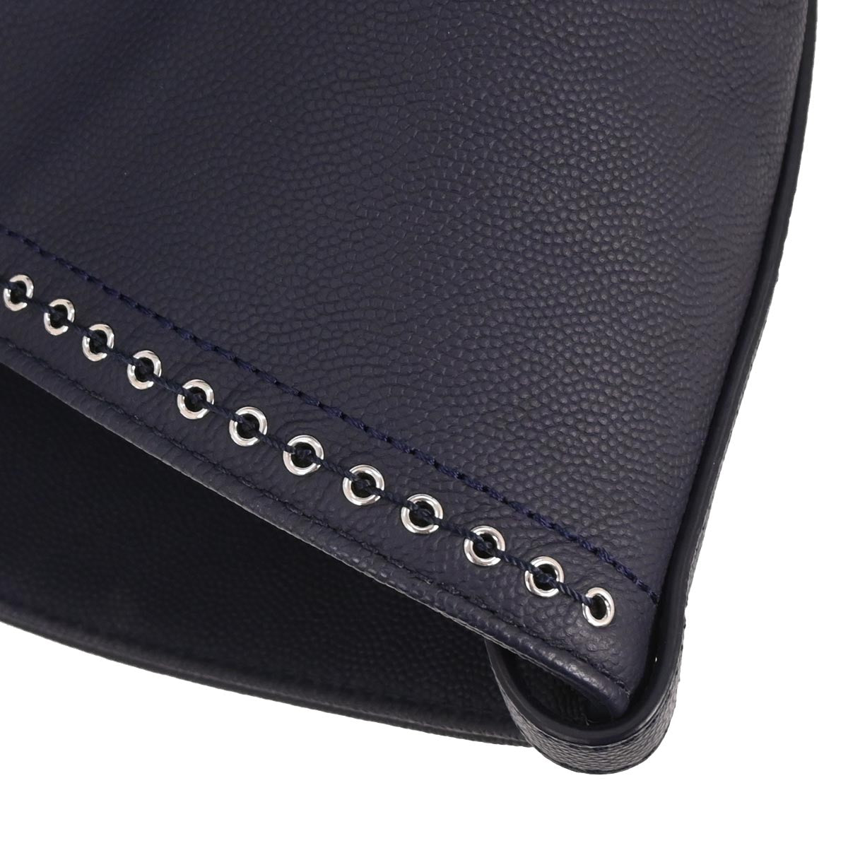 Chanel 2019 Navy Caviar Coco Eyelets Large Shopping Tote Bag