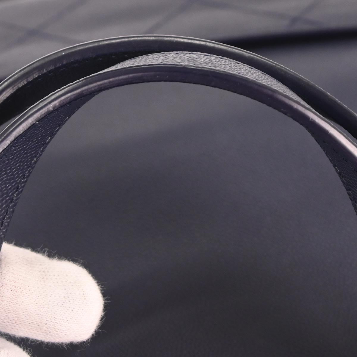 Chanel 2019 Navy Caviar Coco Eyelets Large Shopping Tote Bag