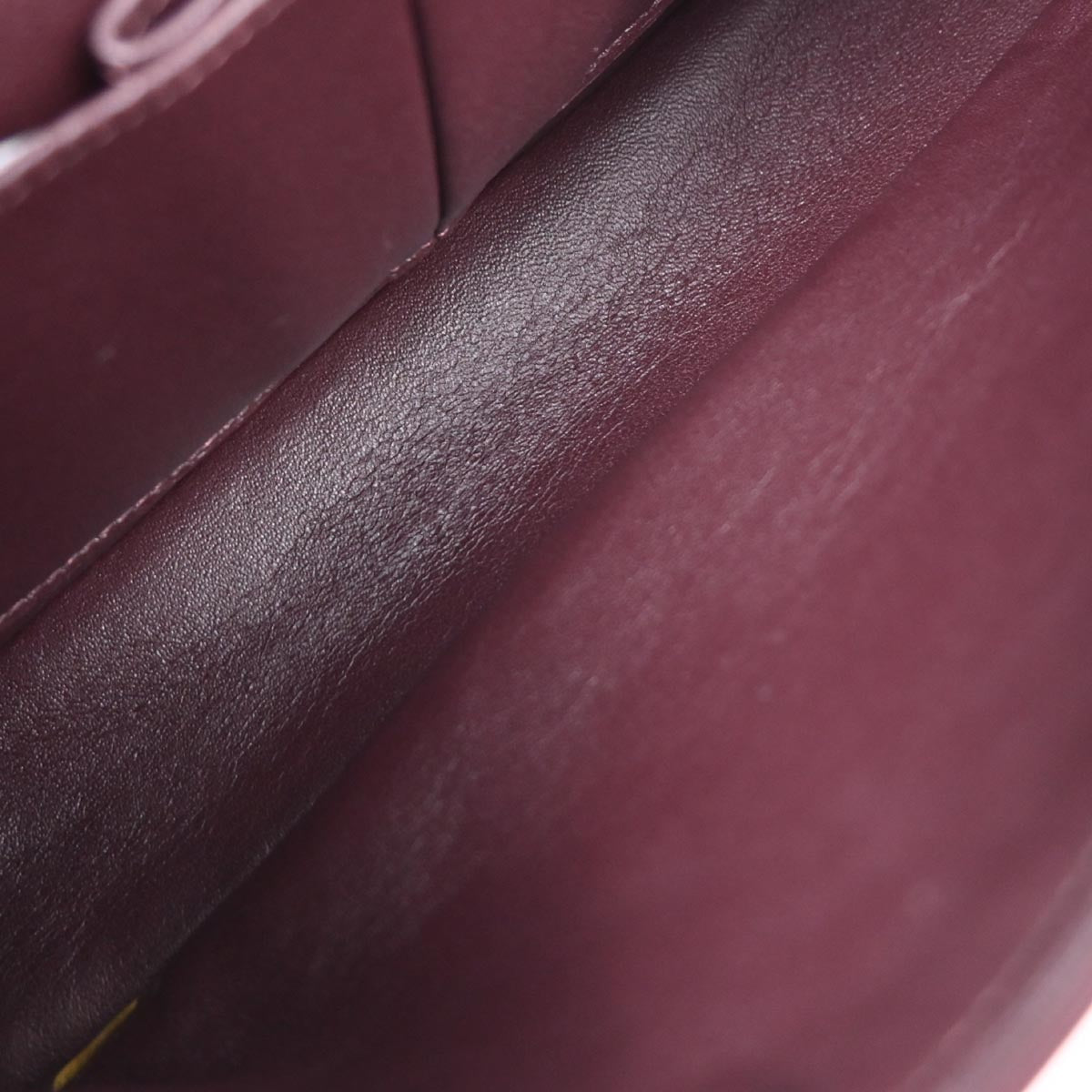 Chanel 2012 Bordeaux Lambskin Medium Classic Double Flap Shoulder Bag