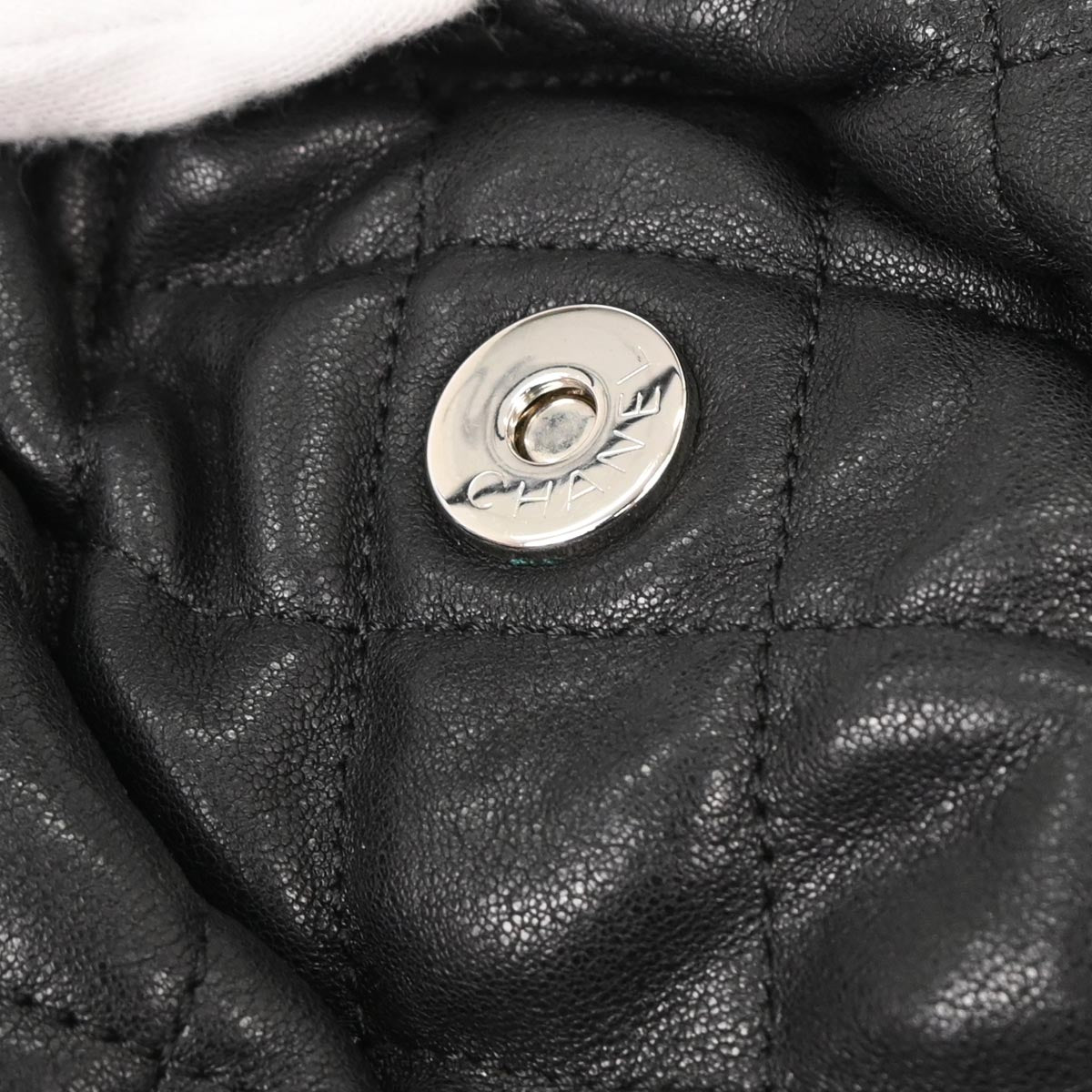 Chanel 2016-2017 Black Calfskin Chain Around Shoulder Bag