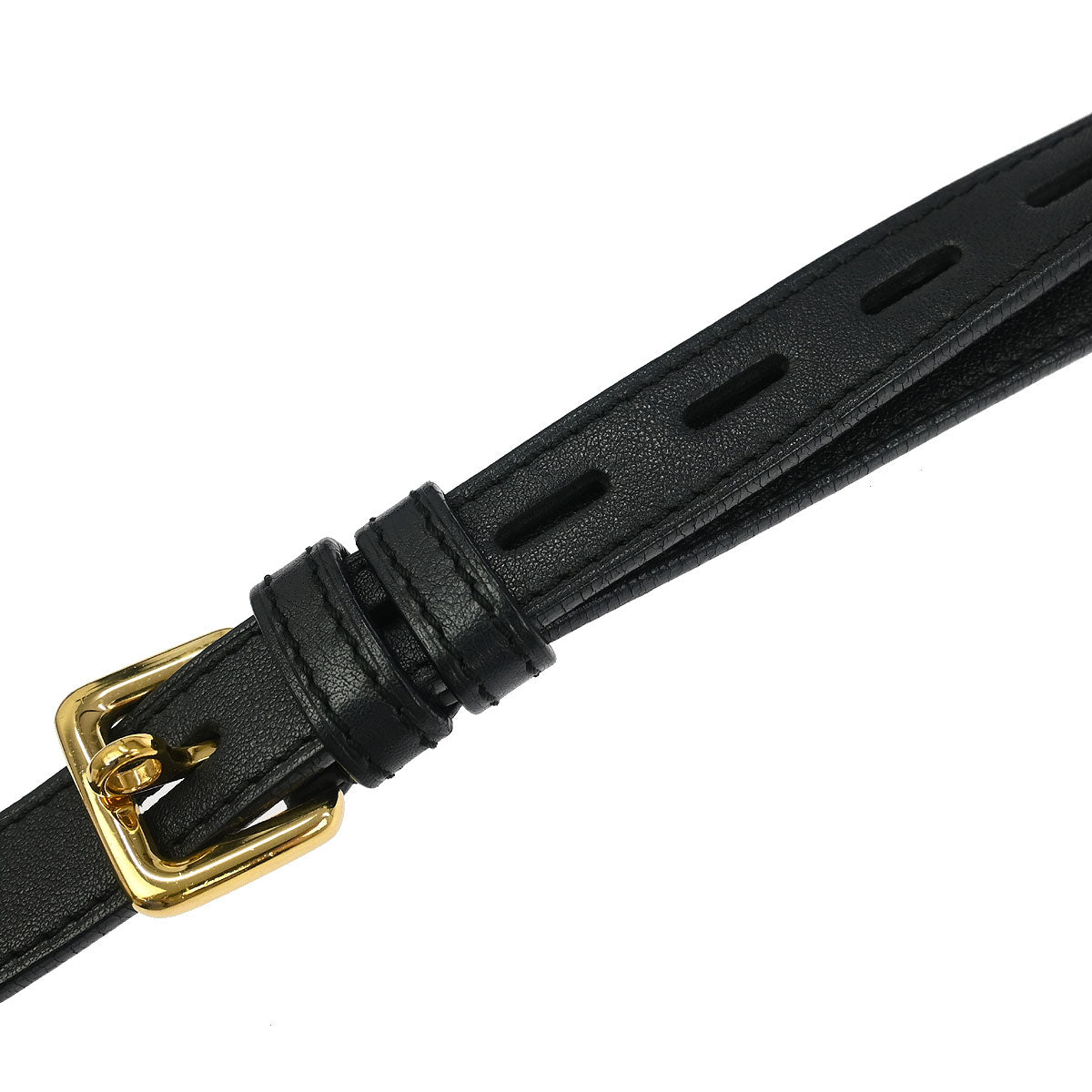 Loewe Black Leather Bucket Shoulder Bag