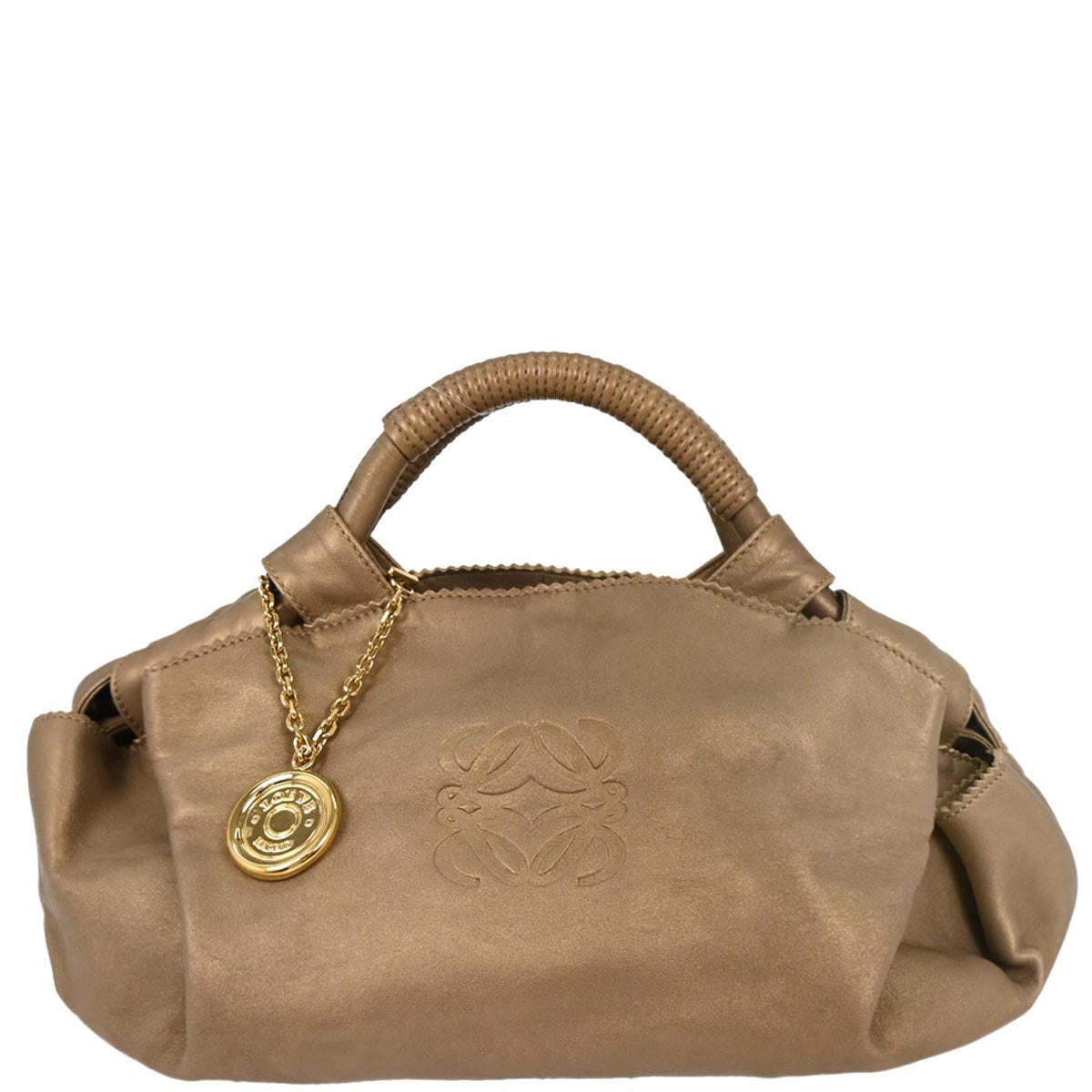 Loewe Gold Lambskin Nappa Aire Handbag