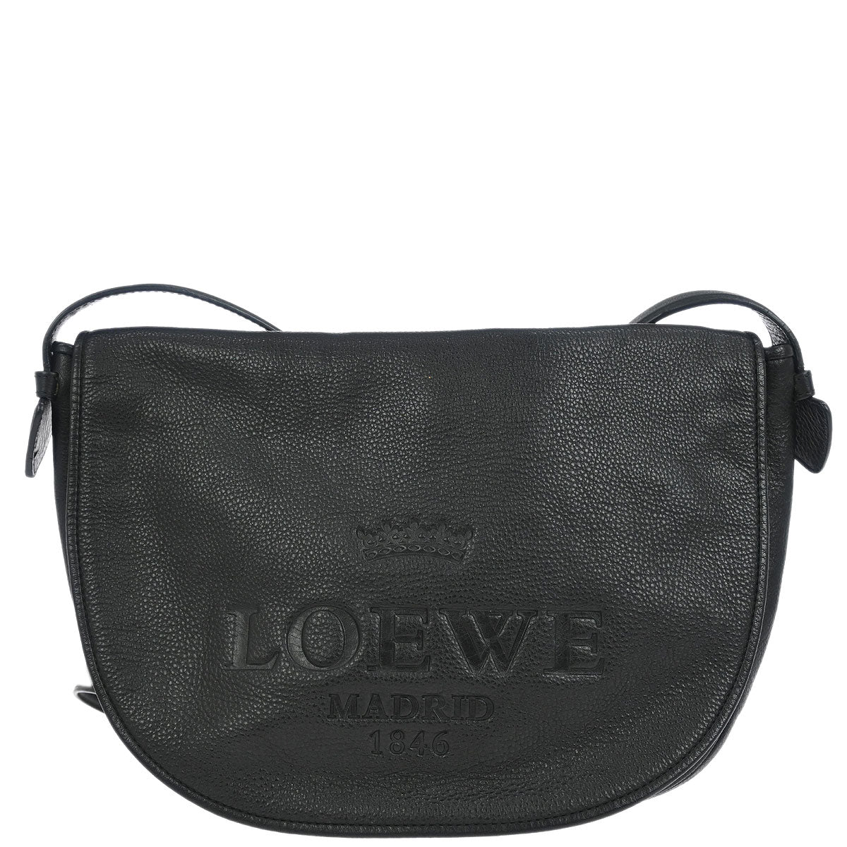 Loewe Black Leather Heritage Shoulder Bag