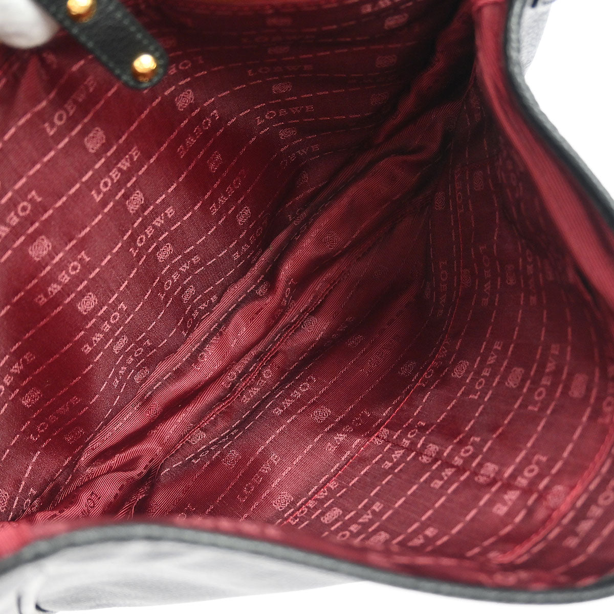 Loewe Black Leather Heritage Shoulder Bag