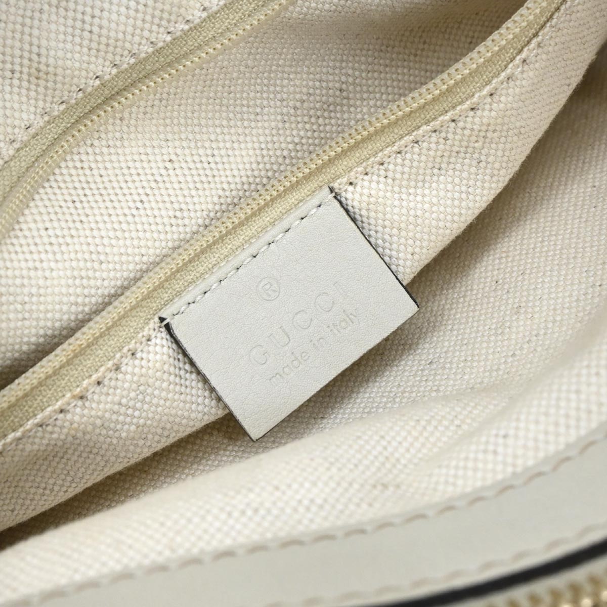 Gucci Ivory Guccissima Leather Tote Handbag