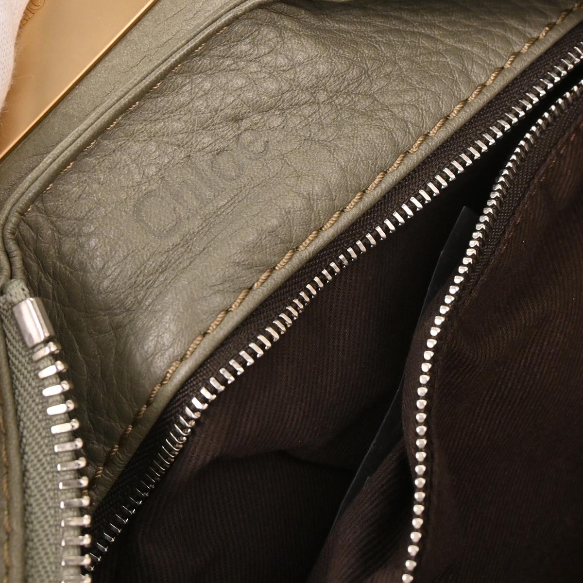 Chloe Khaki Paddington Medium Handbag