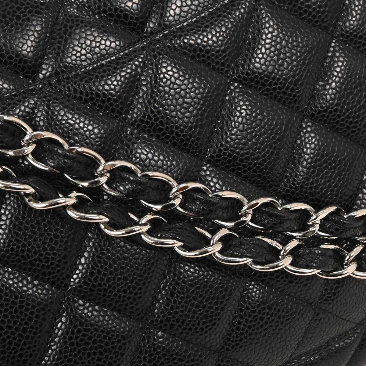 Chanel 2010-2011 Black Caviar Maxi Single Flap Shoulder Bag