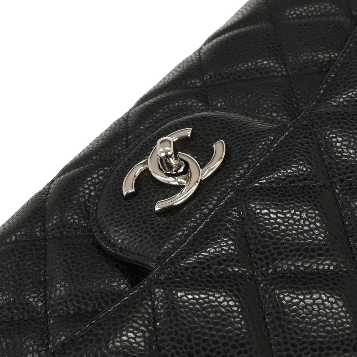 Chanel 2010-2011 Black Caviar Maxi Single Flap Shoulder Bag