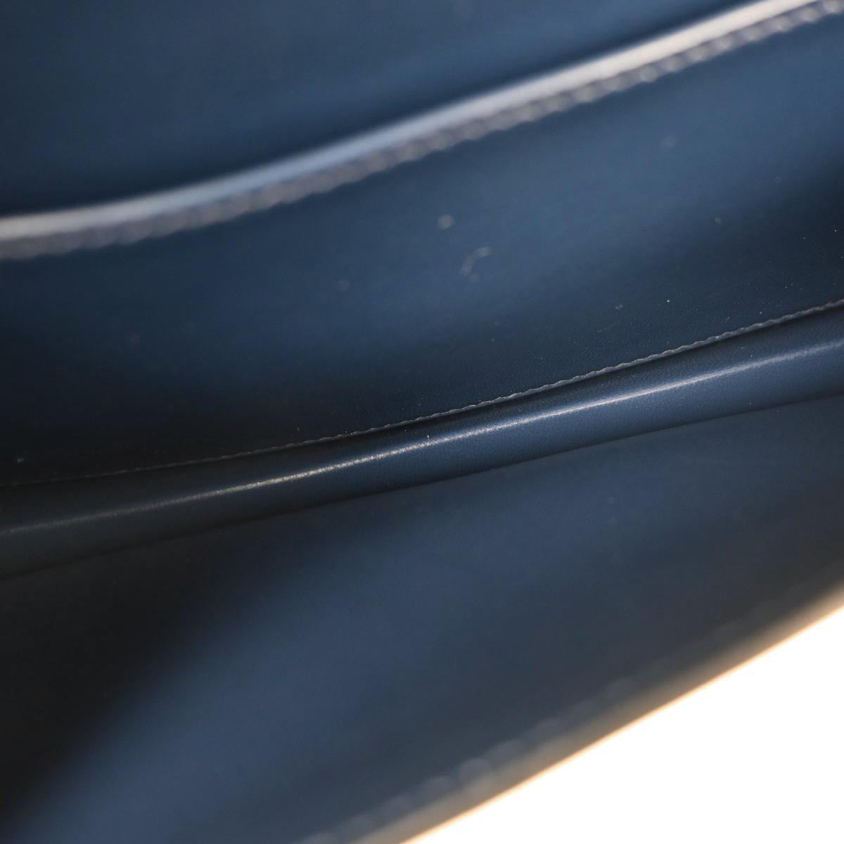 Hermes Blue Abysse Box Calf Piano Handbag