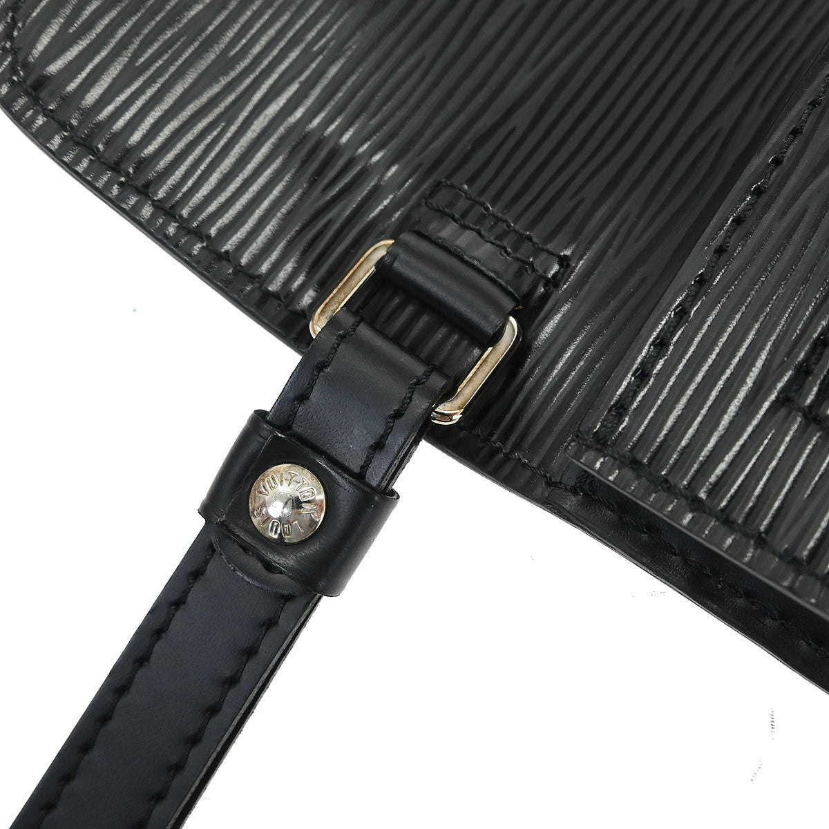 Louis Vuitton Black Epi Pochette Sellier Dragonne Clutch M52762