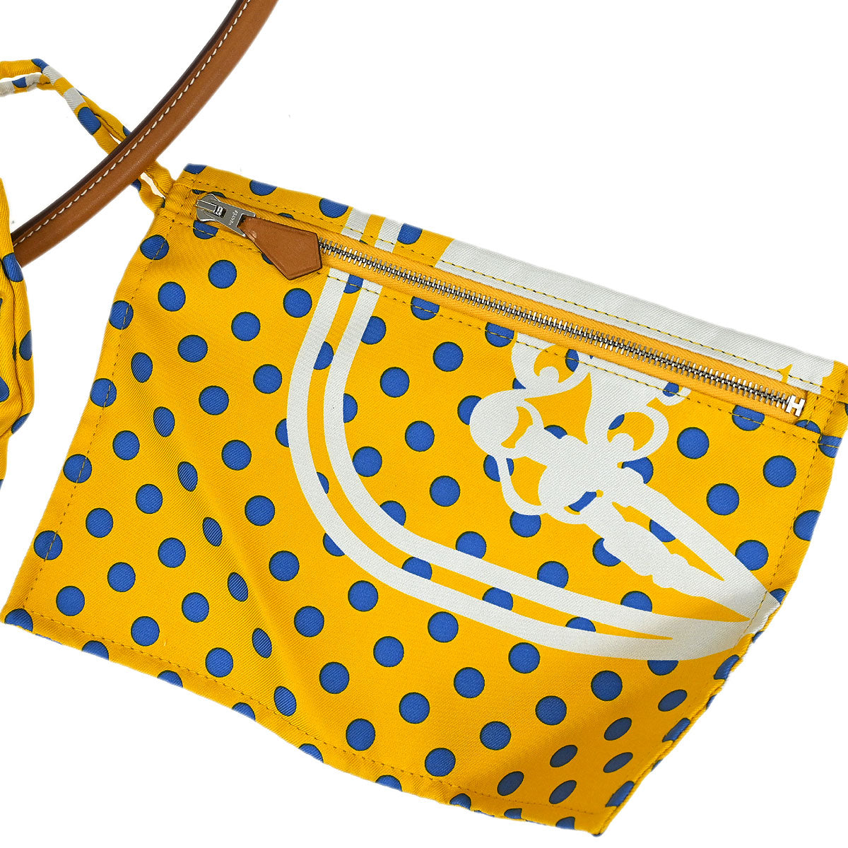 Hermes Yellow Silk Silky City 33 Shoulder Bag