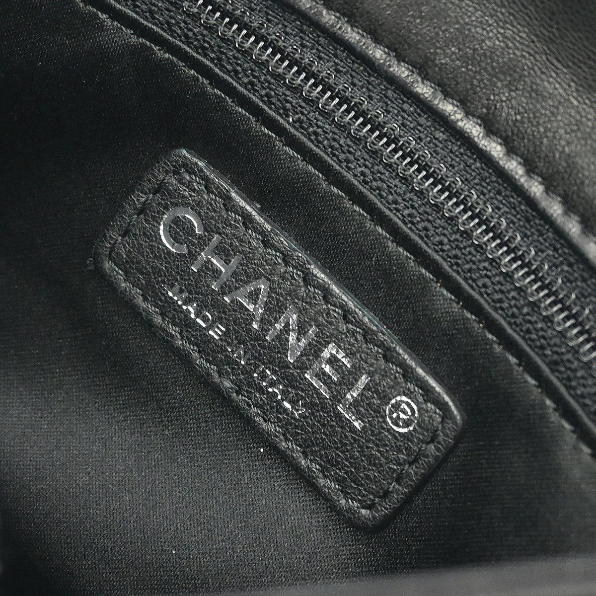 Chanel Black Sequins Lambskin Single Flap Shoulder Bag