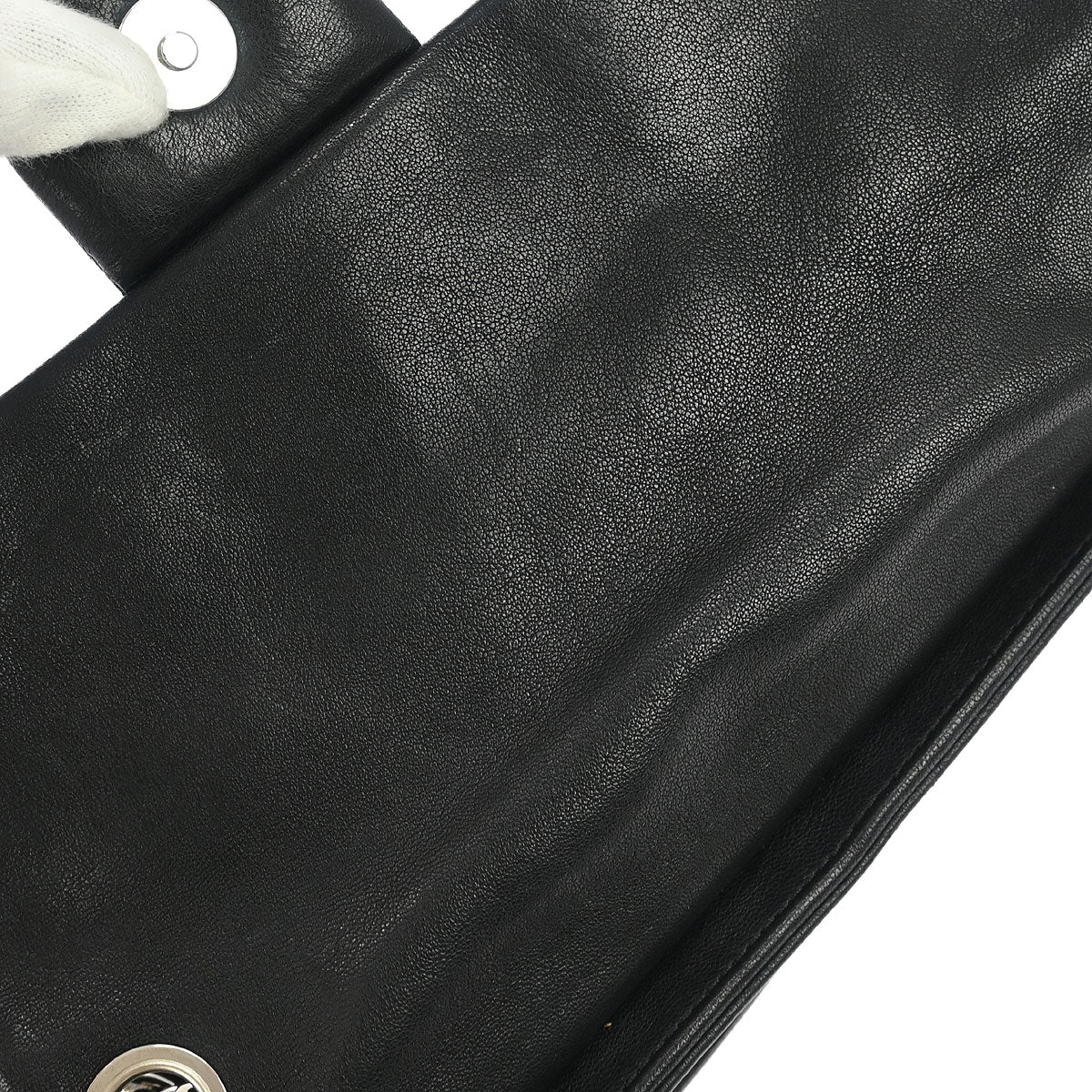 Chanel Black Calfskin Chain Around Shoulder Bag