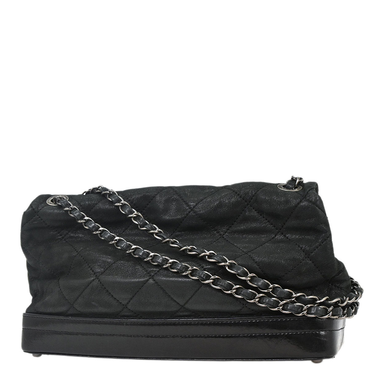 Chanel Black Calfskin Shoulder Bag