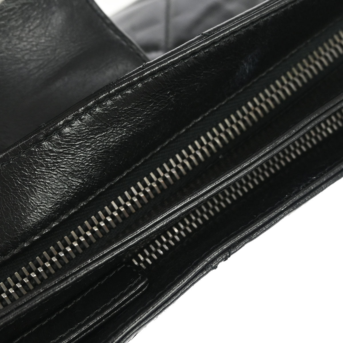 Chanel Black Calfskin Coco Pleats Clutch Crossbody Bag