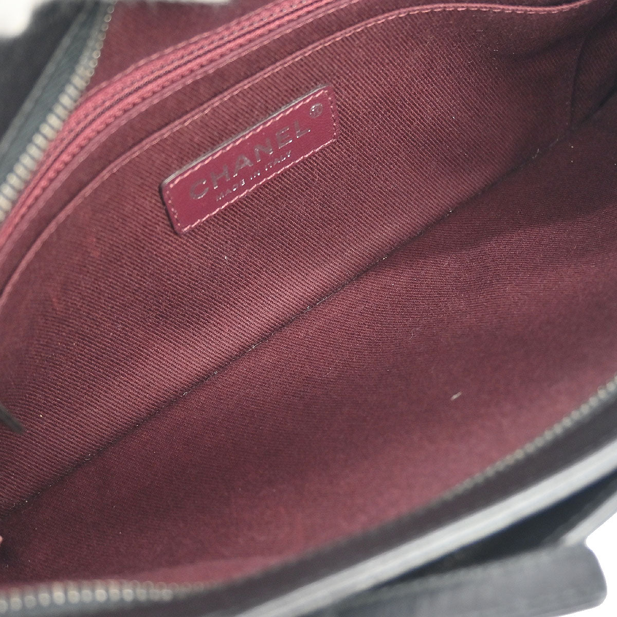 Chanel Black Calfskin Coco Pleats Clutch Crossbody Bag