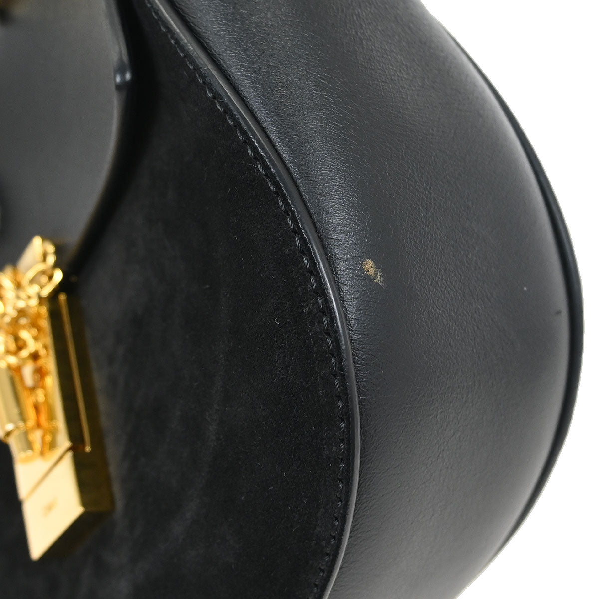 Chloe Black Suede Drew Shoulder Bag