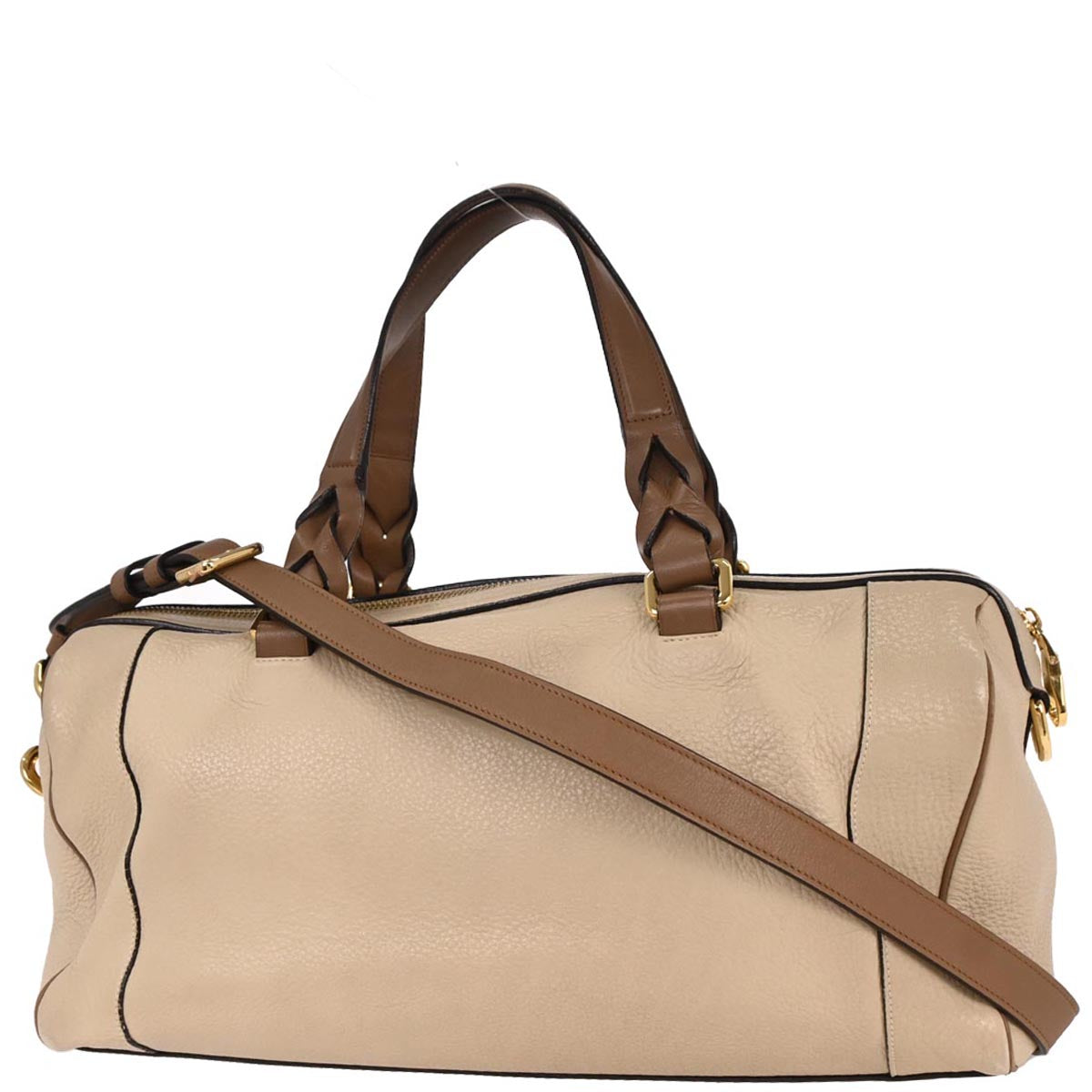 Loewe Beige Fusta 35 2way Shoulder Handbag