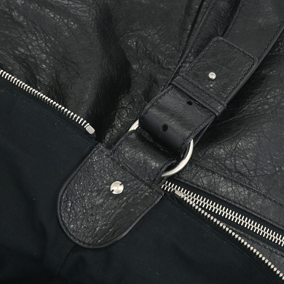 Balenciaga Black Lambskin Classic Square Handbag