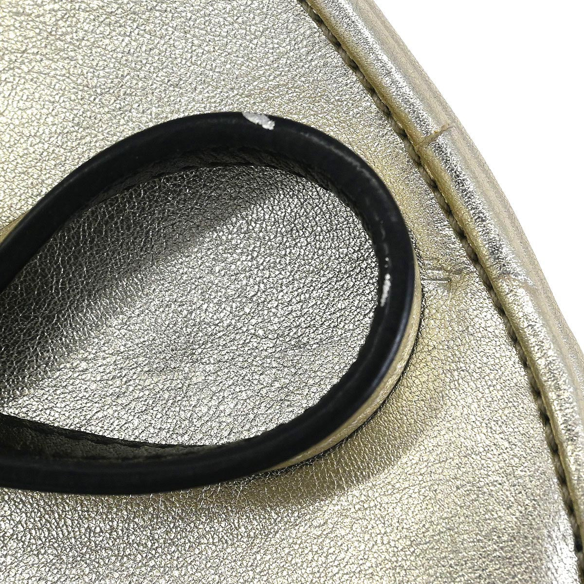 Saint Laurent Gold Love Heart Shoulder Bag