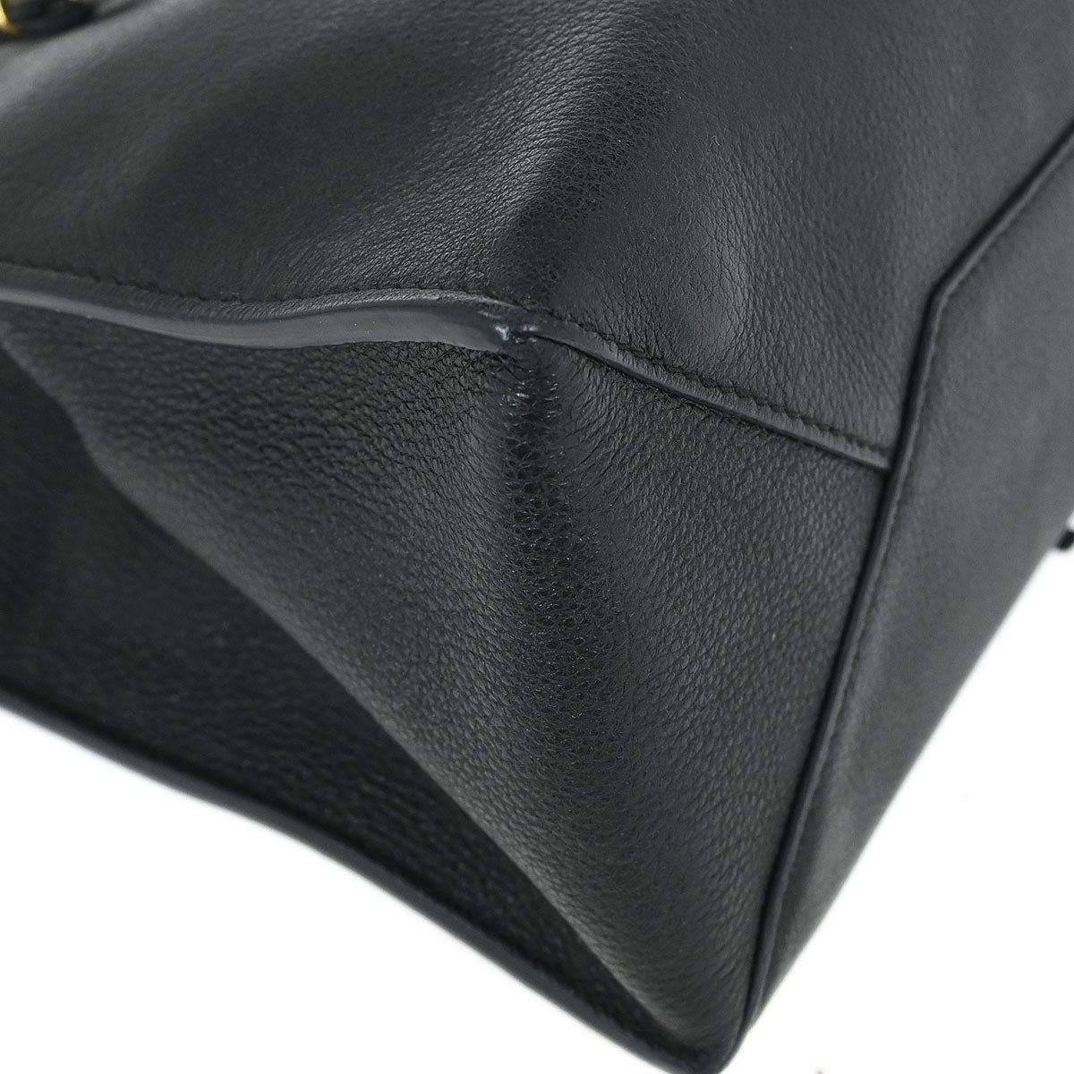 Balenciaga Black Metallic Edge Papier Mini Tote Bag