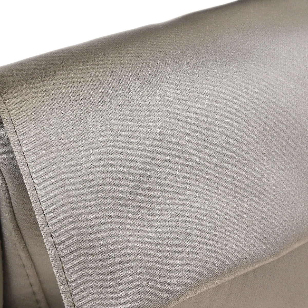 Fendi * Gray Satin Crocodile Baguette Handbag