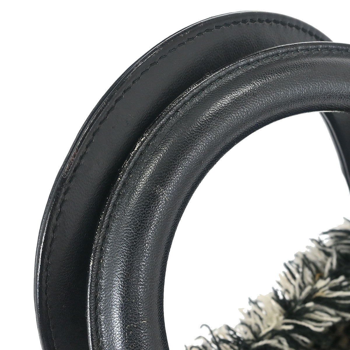 Christian Dior Black White Houndstooth Lady Dior 2way Handbag