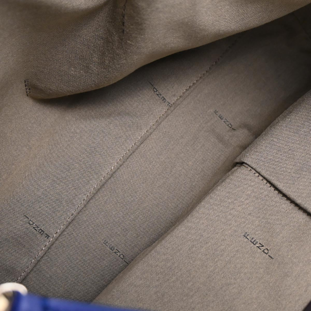 Fendi Beige Blue Zucchino Tote Bag