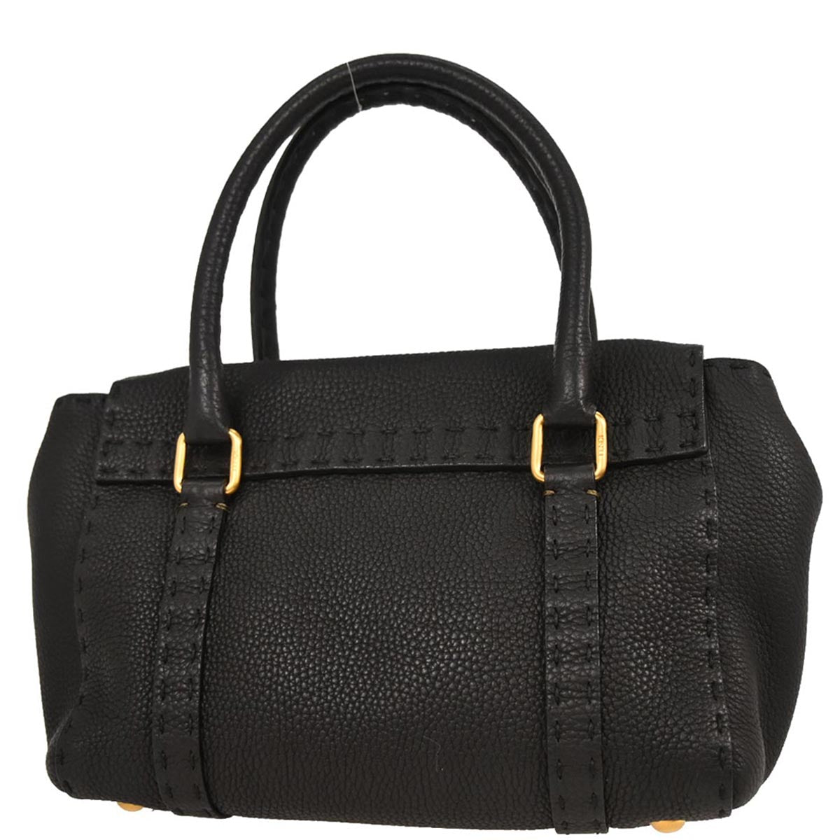 Fendi Black Selleria Mini Linda Handbag