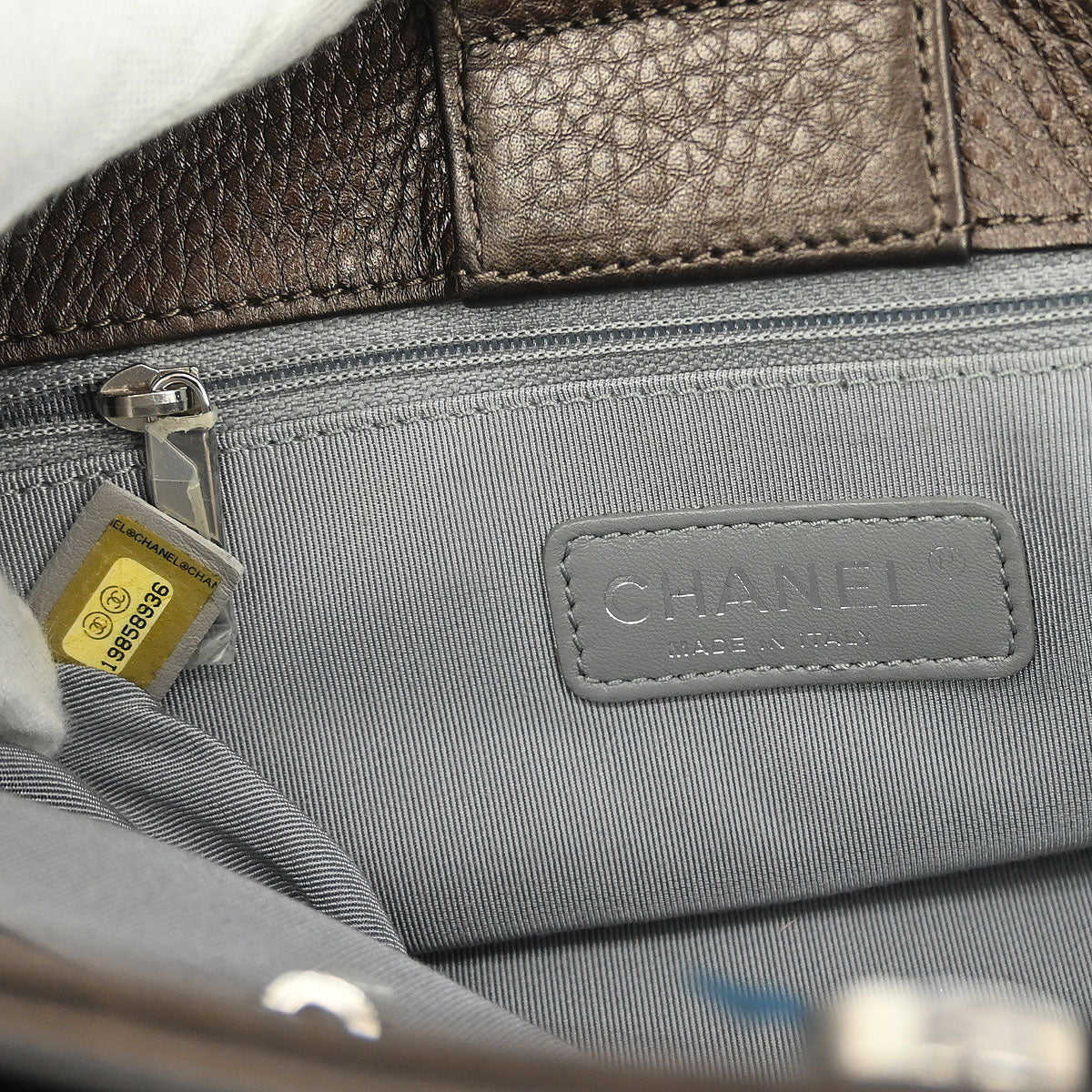 Chanel Bronze Calfskin Executive Cerf Tote Bag