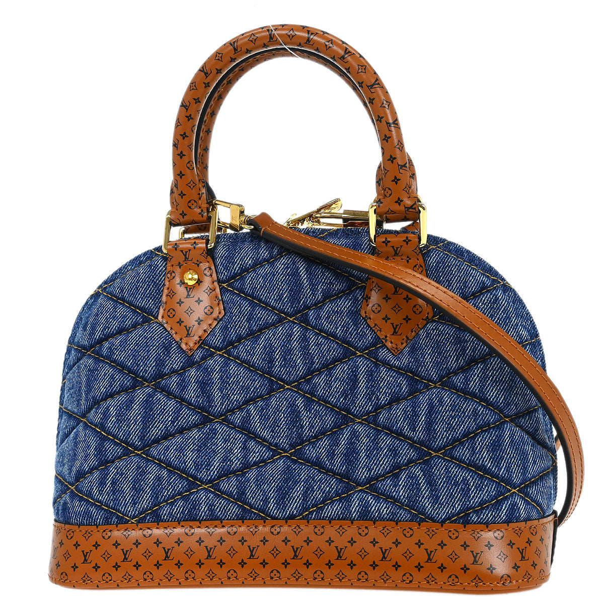 Louis Vuitton Denim Malletage Alma BB 2way Handbag M55048