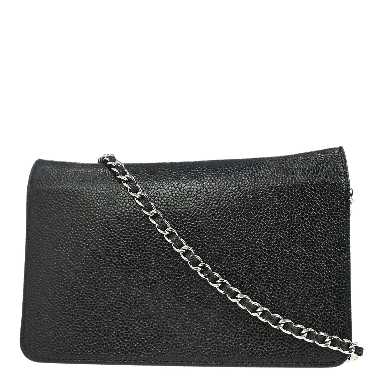 Chanel Black Caviar Timeless WOC Wallet on Chain Bag