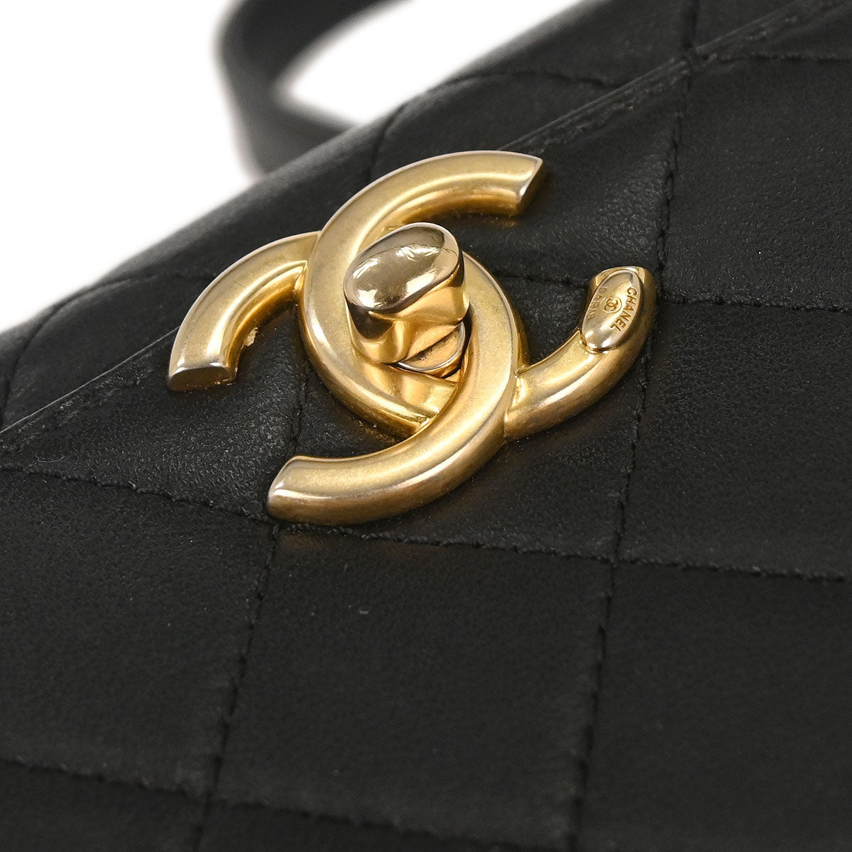 Chanel Black Lambskin 2way Handbag