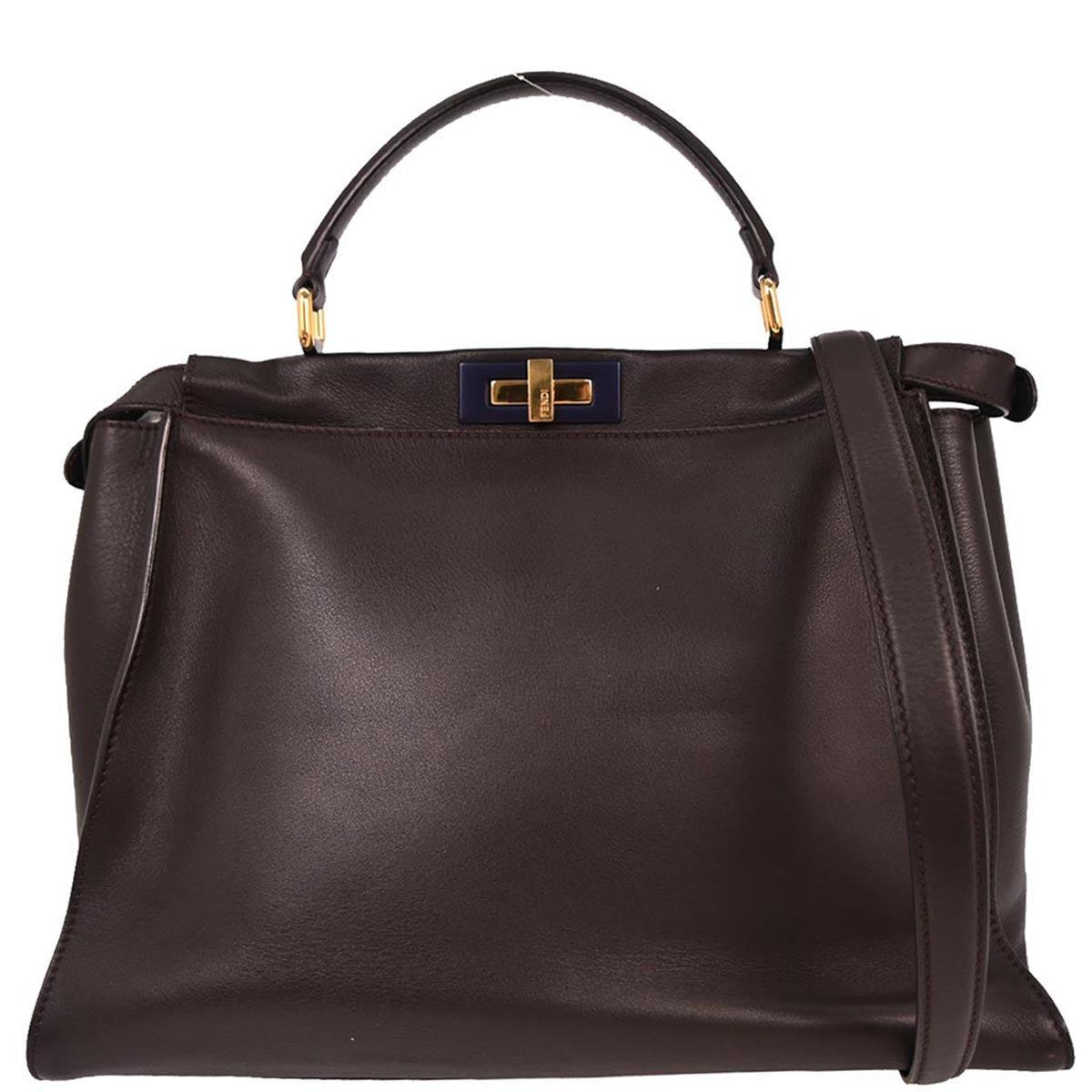 Fendi Brown Peekaboo 2way Shoulder Handbag