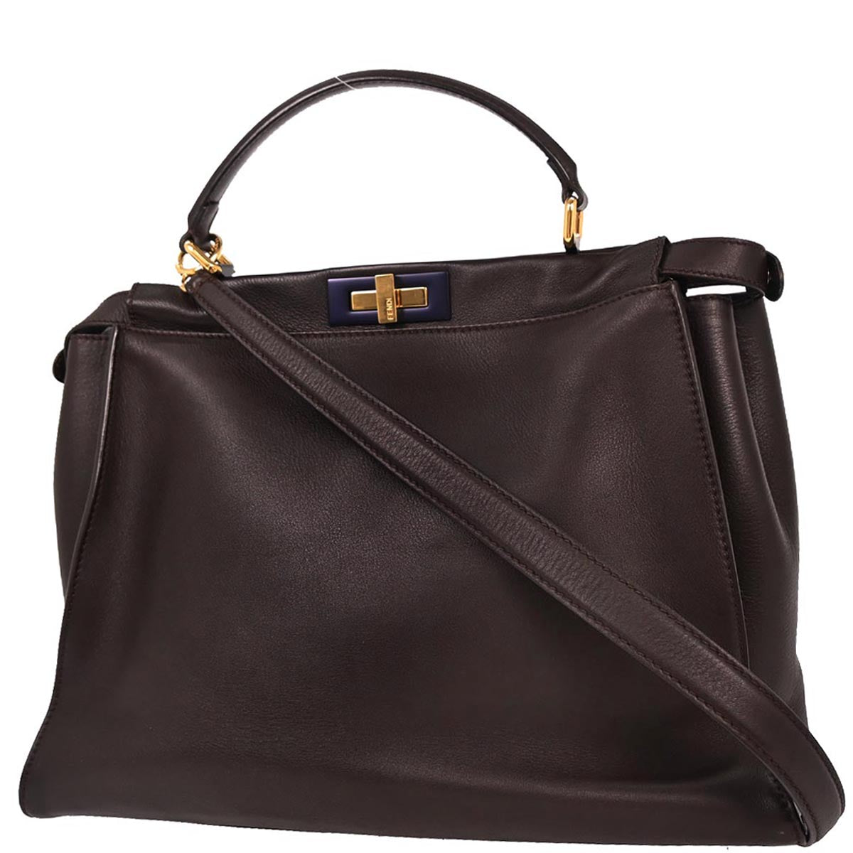 Fendi Brown Peekaboo 2way Shoulder Handbag