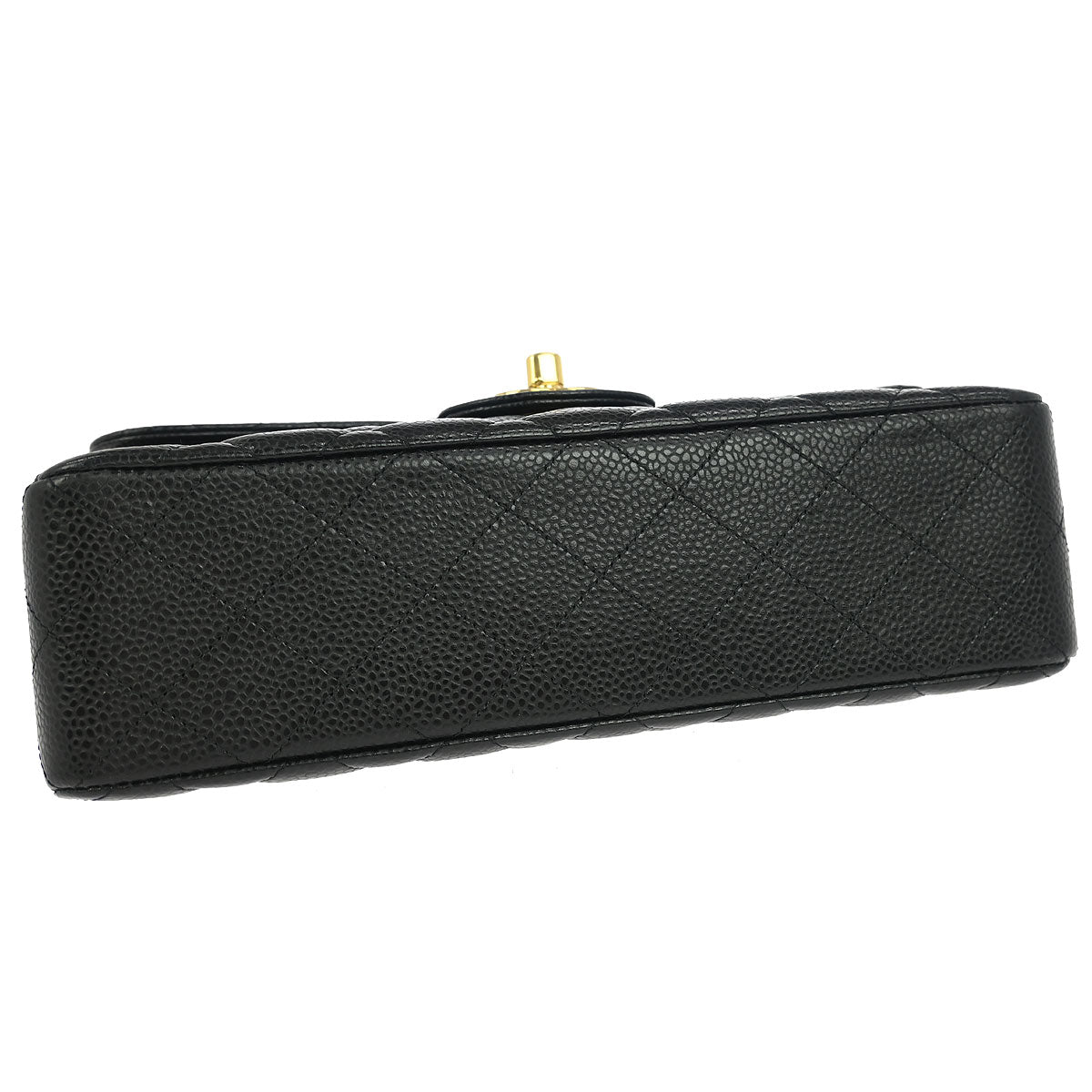 Chanel Black Caviar Small Classic Double Flap Shoulder Bag