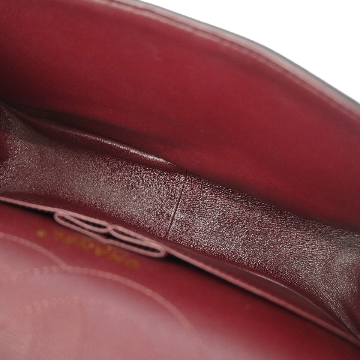 Chanel Black Calfskin Chevron Classic Double Flap Shoulder Bag