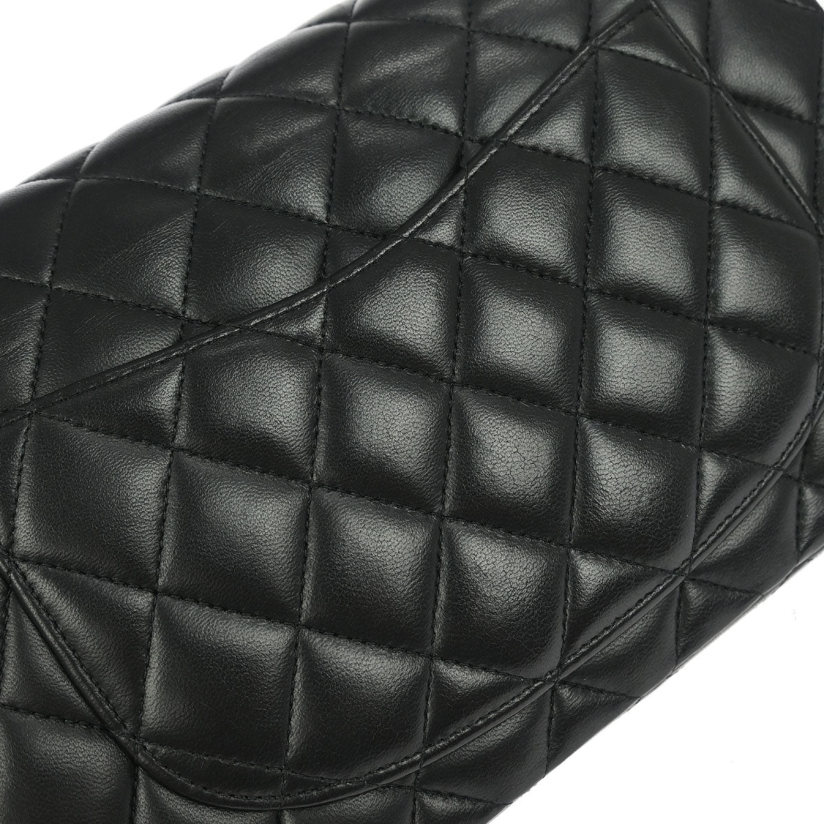 Chanel Black Lambskin Small Classic Double Flap Shoulder Bag