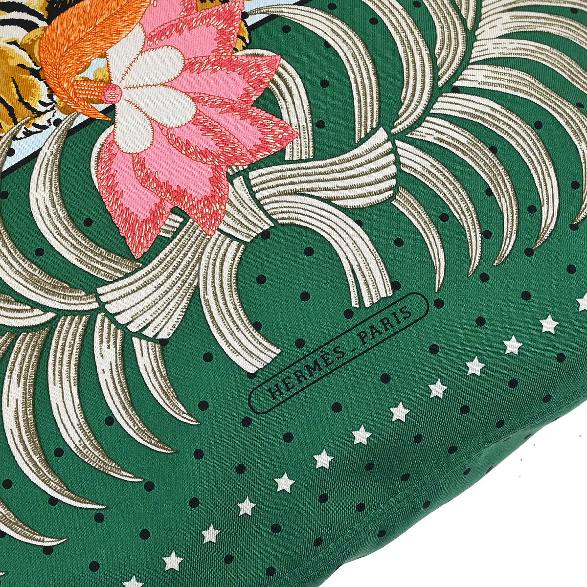 Hermes Green Silk Silky City 41 Shoulder Bag