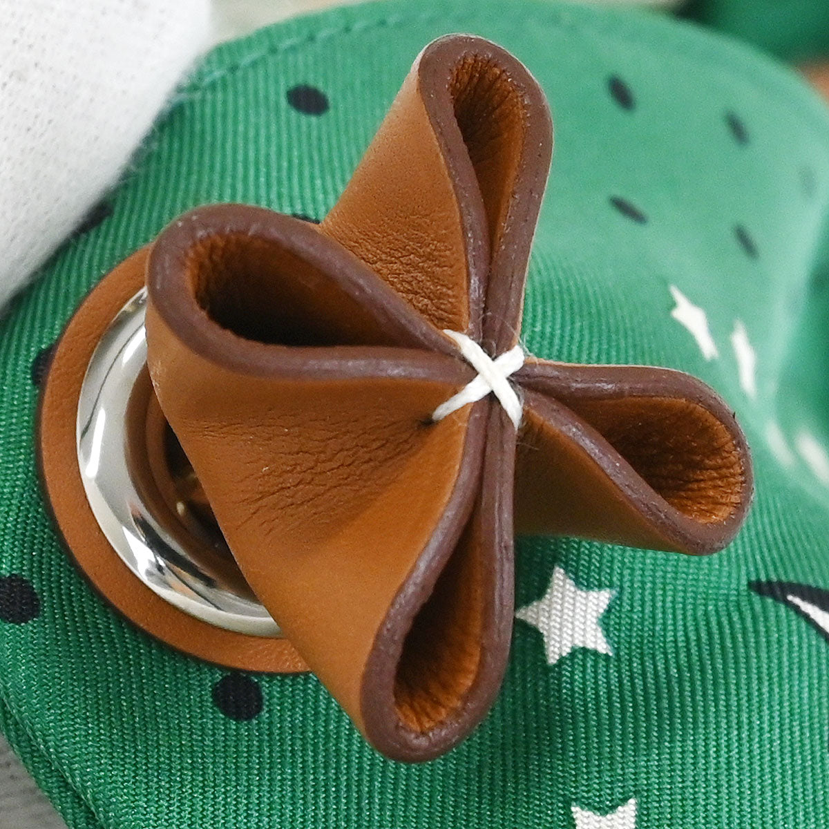 Hermes Green Silk Silky City 41 Shoulder Bag