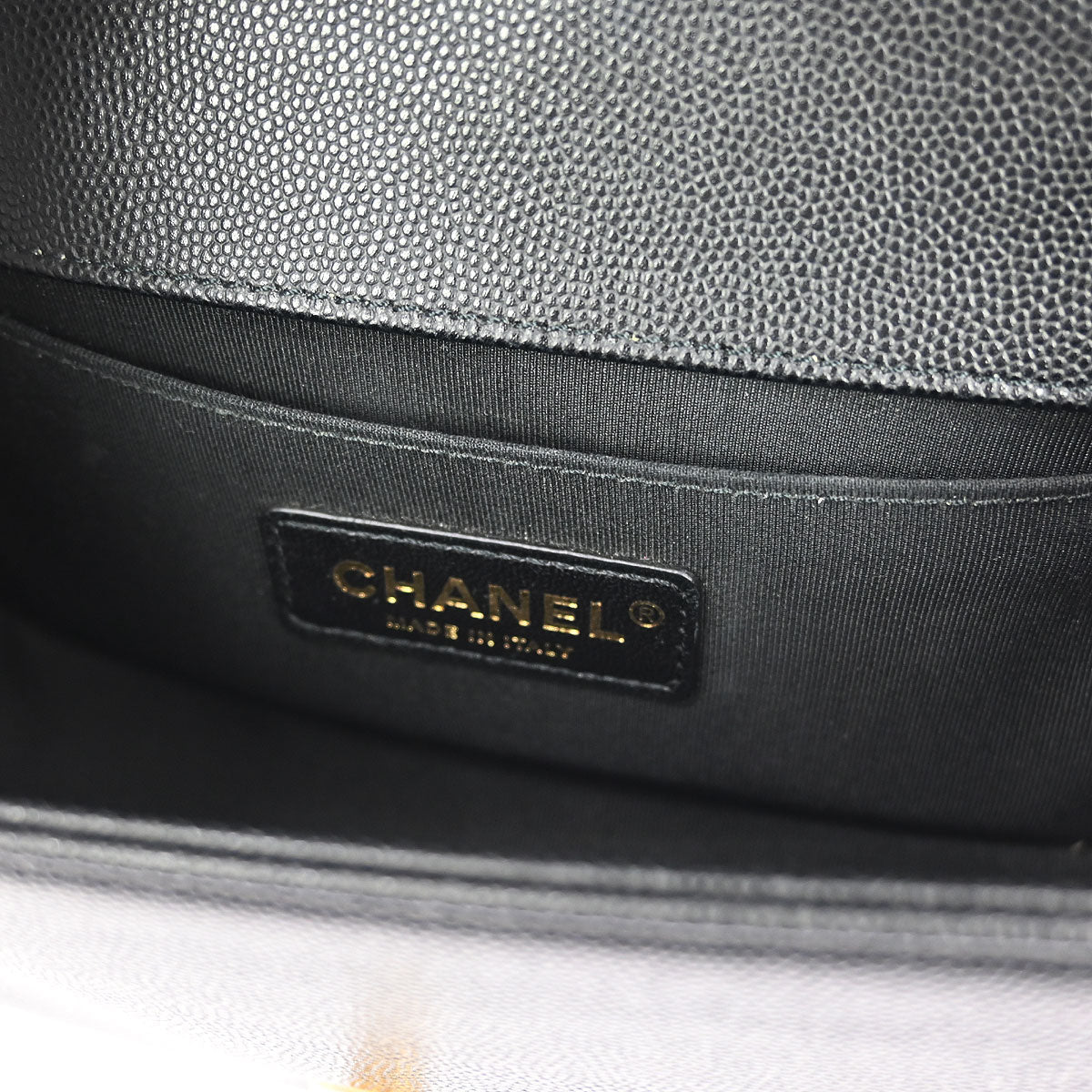 Boy Chanel Black Caviar Small Chain Shoulder Bag