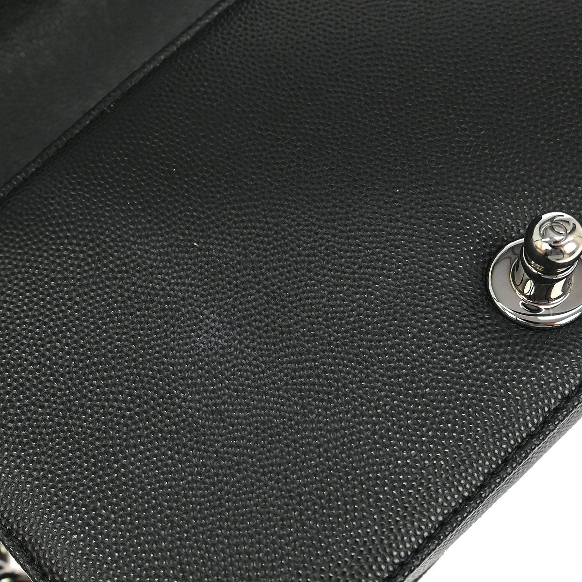 Boy Chanel Black Caviar Chevron Small Chain Shoulder Bag