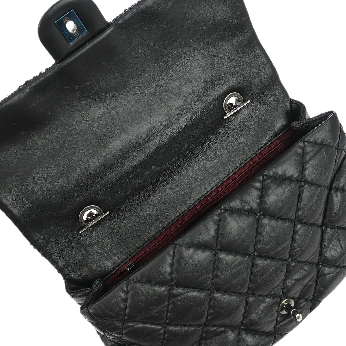 Chanel Black Tweed Calfskin Airlines Top Handle Flap Bag