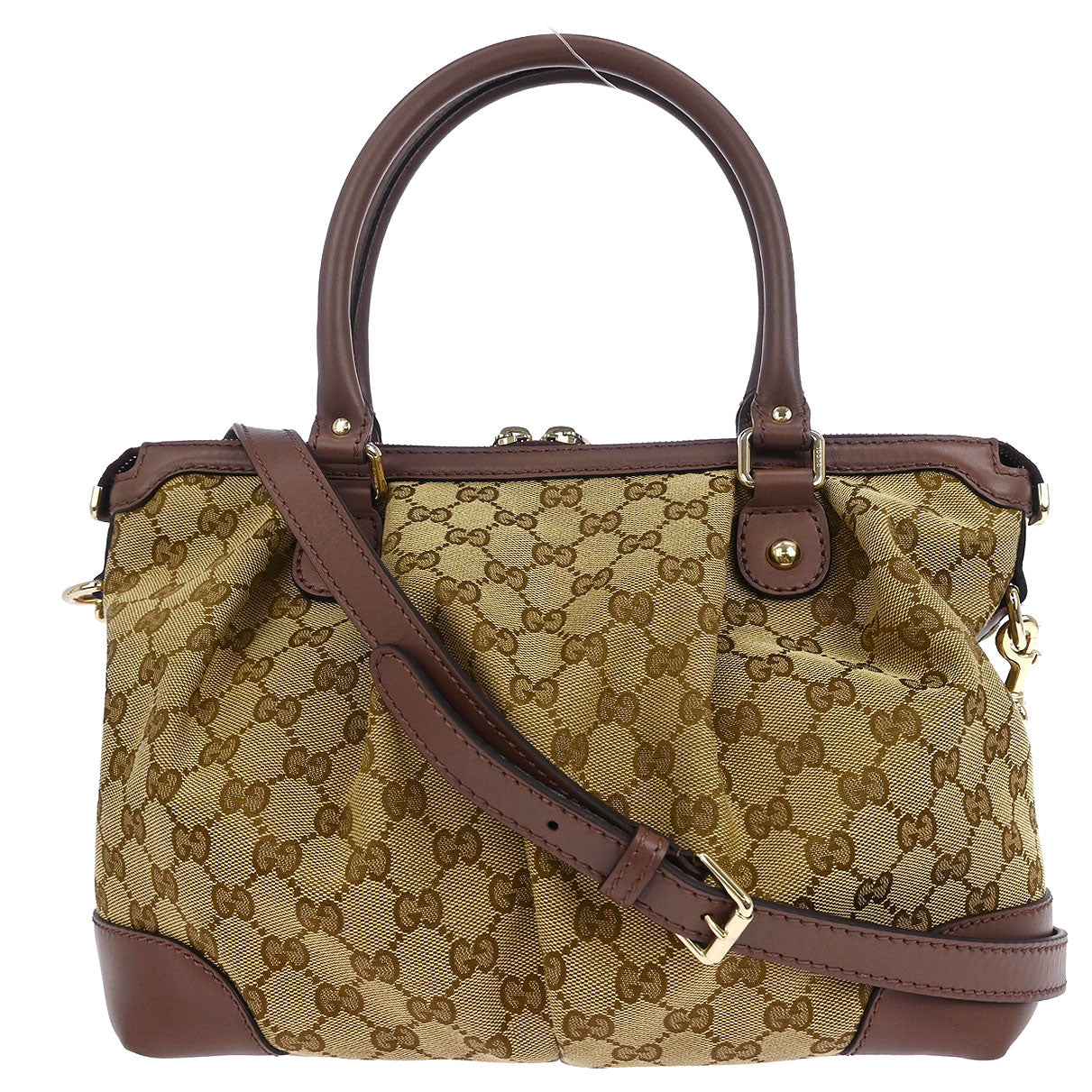 Gucci Beige GG Sukey 2way Handbag