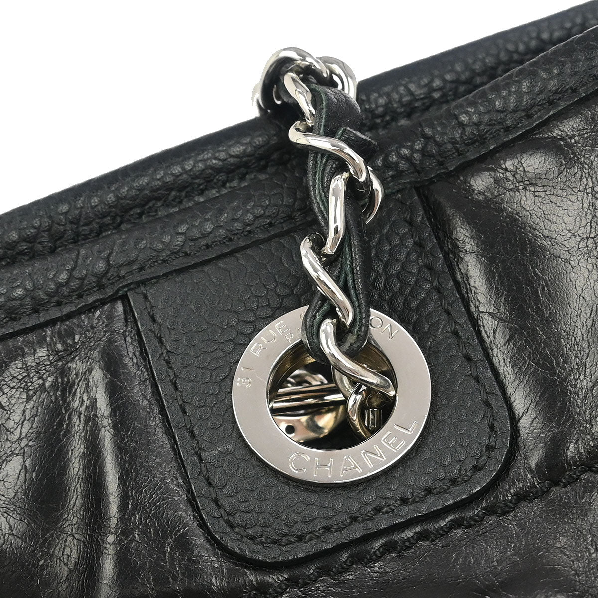 Chanel Black Calfskin Small Deauville Tote Bag