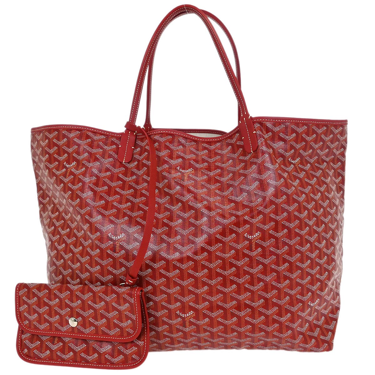 Goyard Red St.Louis GM Tote Bag